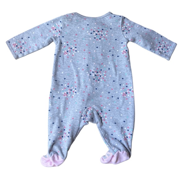CARTERS Gray & Pink 'Little Sister' Footie. - Picture 3 of 4